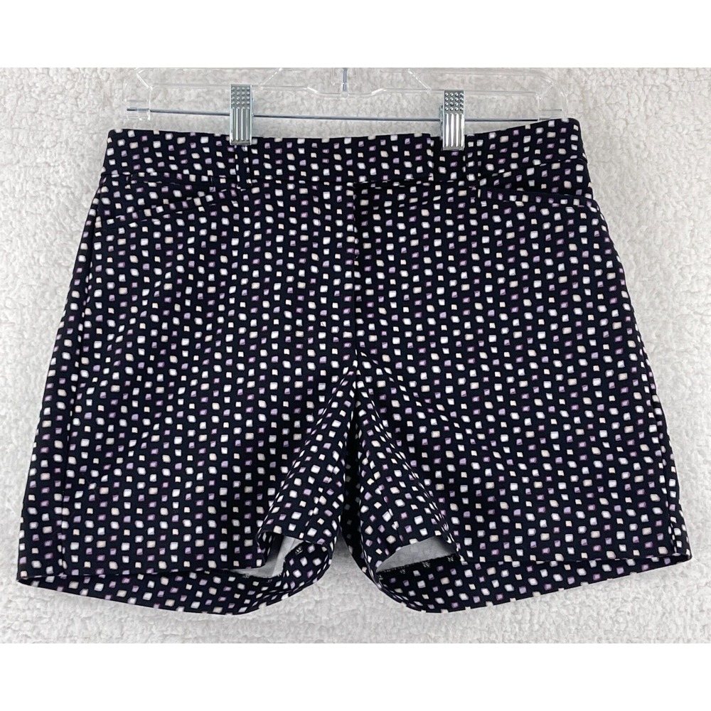 White House Black Market The 5" Short Womens Size 4 Black Geo Print Casual Beach